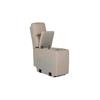 Rusto Console Sectional (with USB Charger) Mushroom Fabric